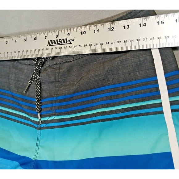 Rip Curl Board Shorts Mens Size 28 Colorblock Colorful Beach Swim Drawstring - Picture 6 of 9